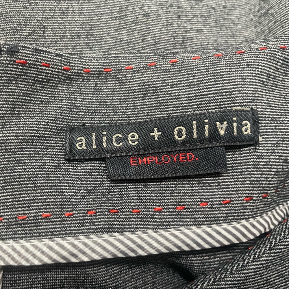 Alice + Olivia Gray Peplum Dress - Picture 10 of 13